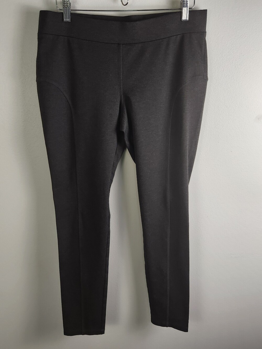 LN Michael Kors Charcoal Gray High Rise Stretch Pull On Leggings Size Large #728